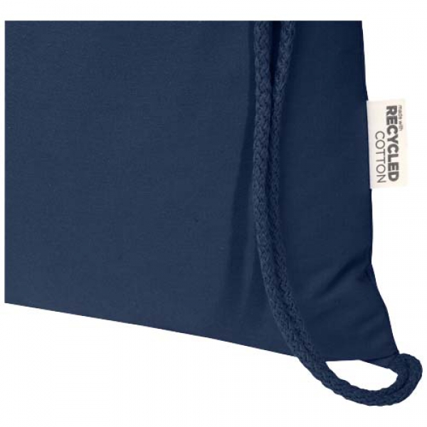 Peru Blend torba ściągana sznurkiem z materiału z recyklingu z certyfikatem GRS o gramaturze 180 g/m², 5 l