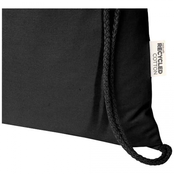 Peru Blend torba ściągana sznurkiem z materiału z recyklingu z certyfikatem GRS o gramaturze 180 g/m², 5 l