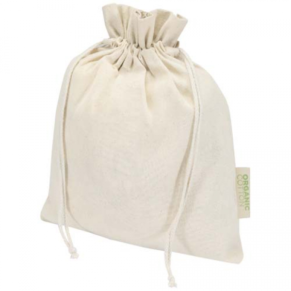Odisha organiczna torba prezentowa z certyfikatem OCS o gramaturze 140 g/m² — 30 x 25 cm