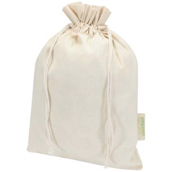 Odisha organiczna torba prezentowa z certyfikatem OCS o gramaturze 140 g/m² — 42 x 30 cm
