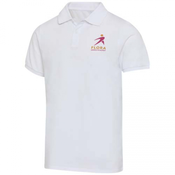 Beryl naturalna koszulka polo z recyklingu z krótkim rękawem, unisex, o gramaturze 220 g/m²