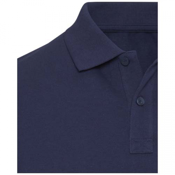 Beryl naturalna koszulka polo z recyklingu z krótkim rękawem, unisex, o gramaturze 220 g/m²