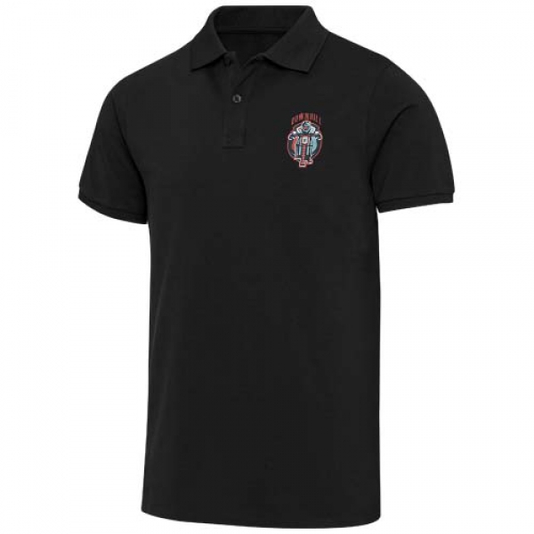 Beryl naturalna koszulka polo z recyklingu z krótkim rękawem, unisex, o gramaturze 220 g/m²