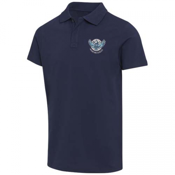 Graphite organiczna koszulka polo unisex o gramaturze 180 g/m², z krótkim rękawem i certyfikatem OCS