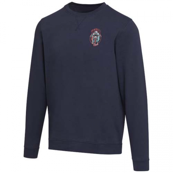 Jasper organiczna bluza unisex z recyklingu o gramaturze 280 g/m² z okrągłym dekoltem i certyfikatem OCS