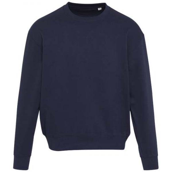 Boris 280 g/m2 sweter unisex z organicznego materiału z certyfikatem OCS o luźnym kroju i z okrągłym dekoltem