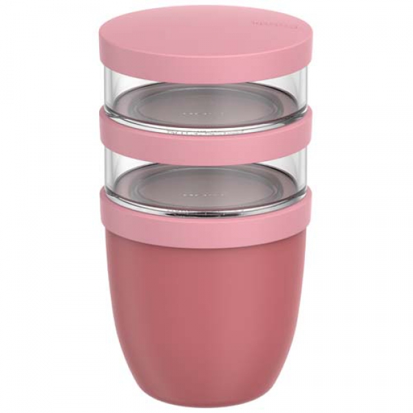 Mepal Ellipse 3-częściowy izolowany pojemnik na lunch o pojemności 500 ml + 2 x 200 ml