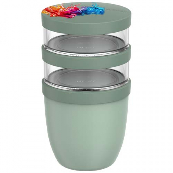 Mepal Ellipse 3-częściowy izolowany pojemnik na lunch o pojemności 500 ml + 2 x 200 ml