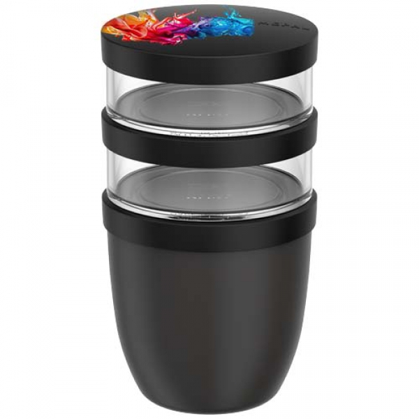 Mepal Ellipse 3-częściowy izolowany pojemnik na lunch o pojemności 500 ml + 2 x 200 ml