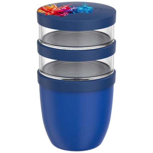 Mepal Ellipse 3-częściowy izolowany pojemnik na lunch o pojemności 500 ml + 2 x 200 ml