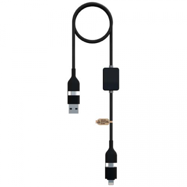 SCX.design C32 kabel do ładowania 60 W z przełącznikiem i podświetlanym logo