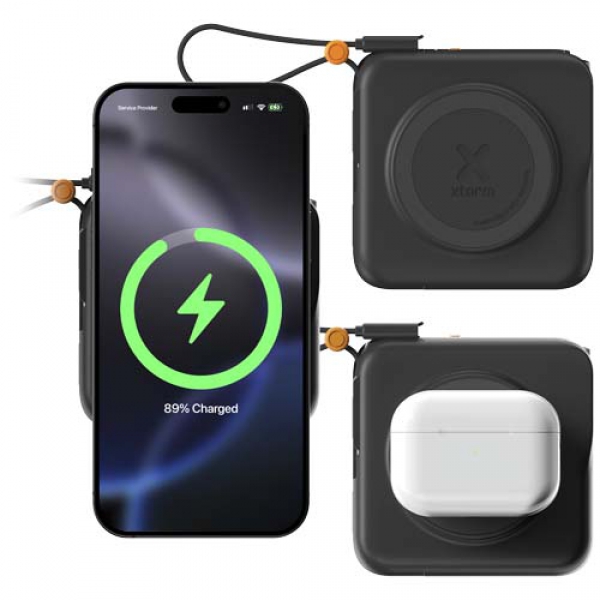 Xtorm TravelPro ładowarka podróżna 3 w 1 o mocy 30 W i pojemności 10 000 mAh 