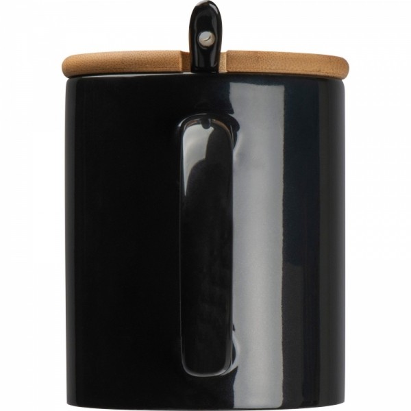 Kubek ceramiczny z łyżeczką 300 ml LOTHAR