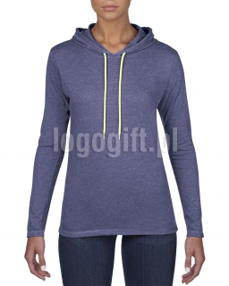 T-shirt Women?s Fashion Basic Long Sleeve Hooded Tee ANVIL