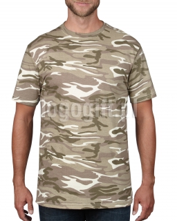 T-shirt Midweight Camouflage Tee ANVIL