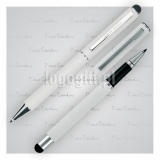 Komplet piśmienny długopis i pióro kulkowe soft touch CLAUDIE ?>