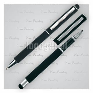Komplet piśmienny długopis i pióro kulkowe soft touch CLAUDIE
